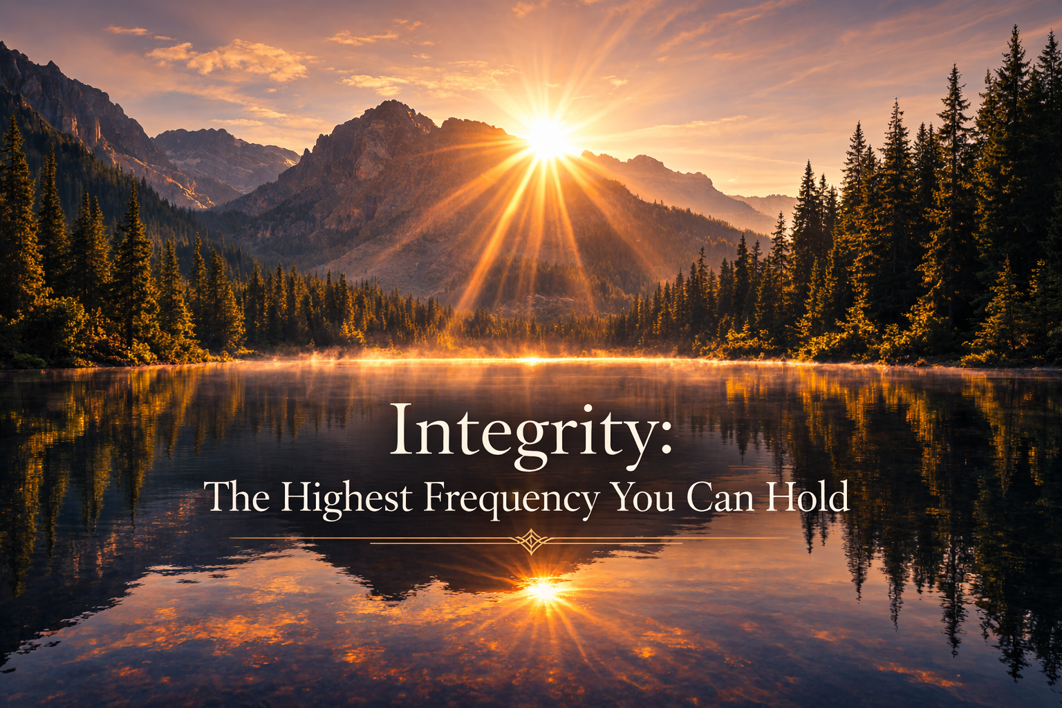 Integrity: The Highest Frequency You Can Hold