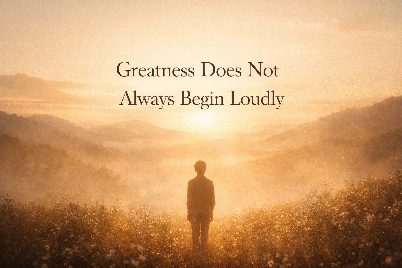 Greatness Does Not Always Begin Loudly