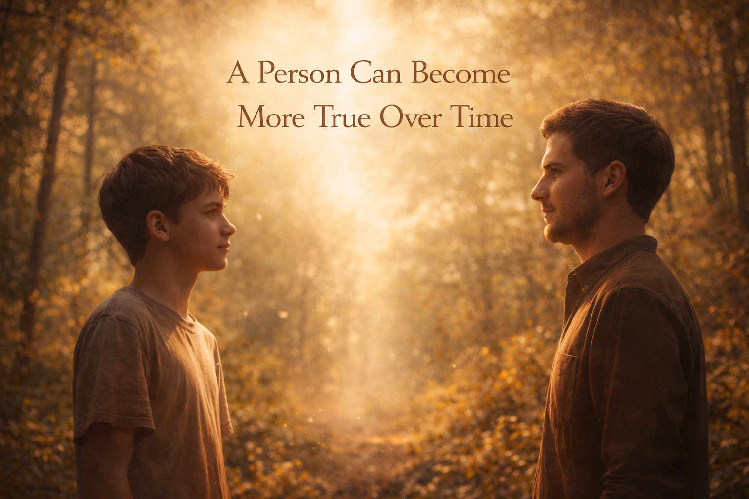 A Person Can Become More True Over Time