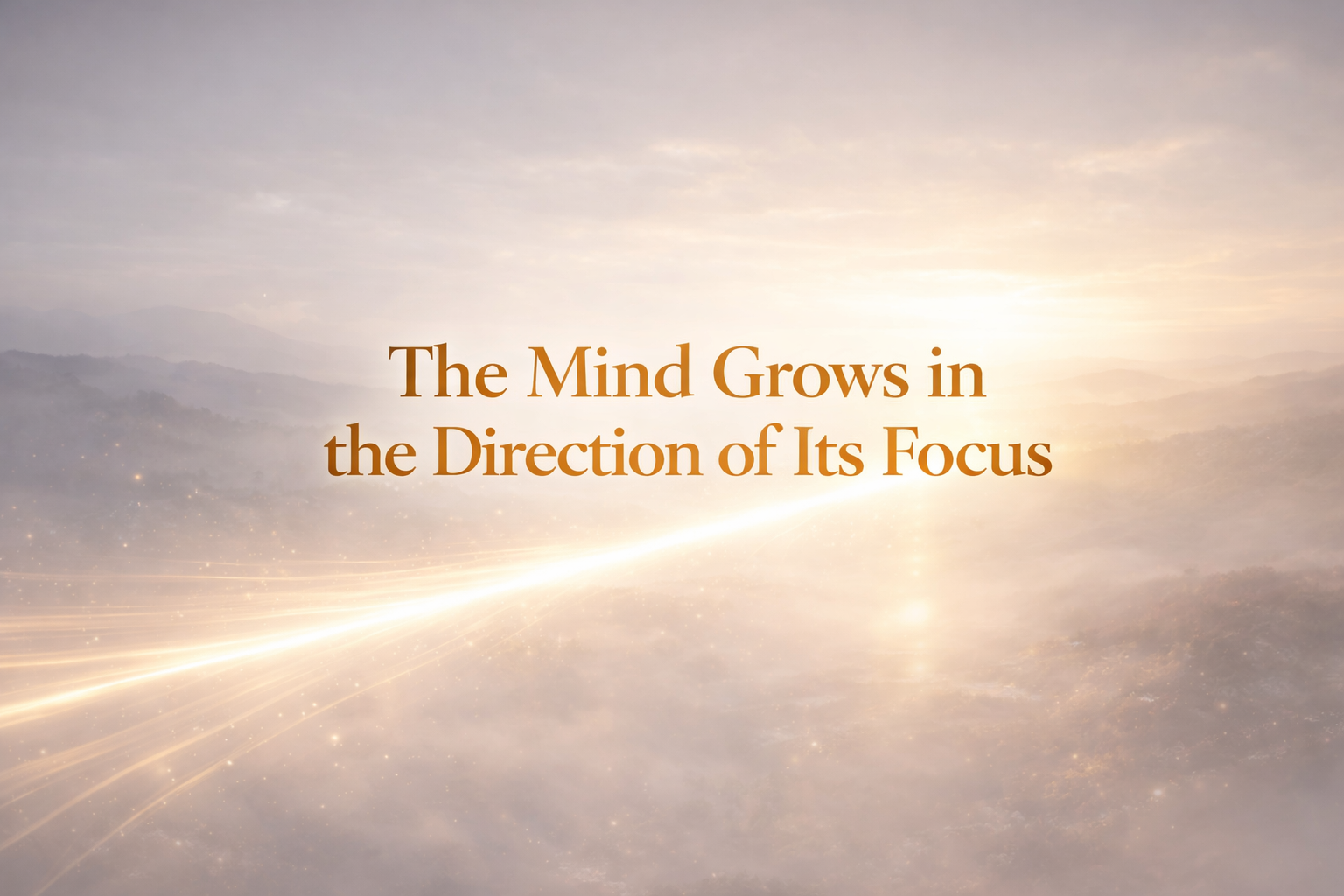 The Mind Grows in the Direction of Its Focus