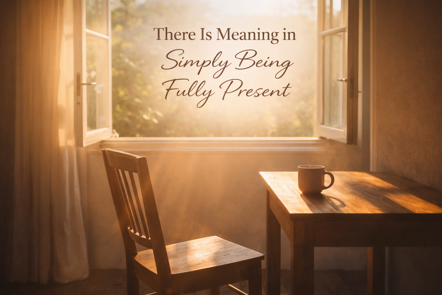 There Is Meaning in Simply Being Fully Present
