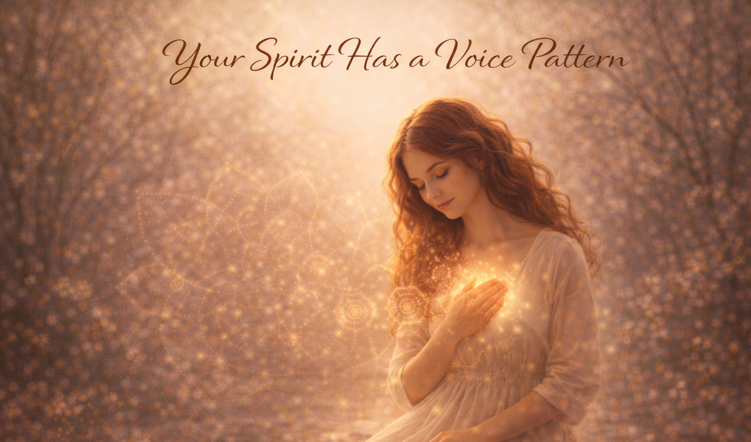 Your Spirit Has a Voice Pattern