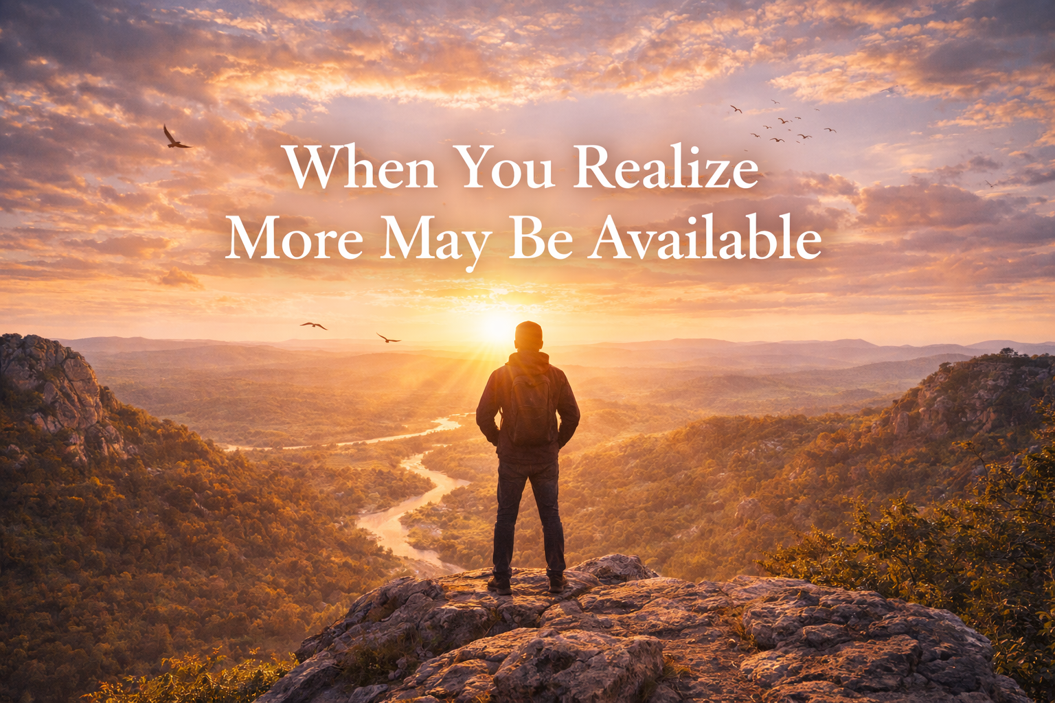 When You Realize More May Be Available