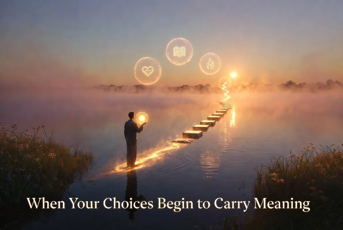 When Your Choices Begin to Carry Meaning