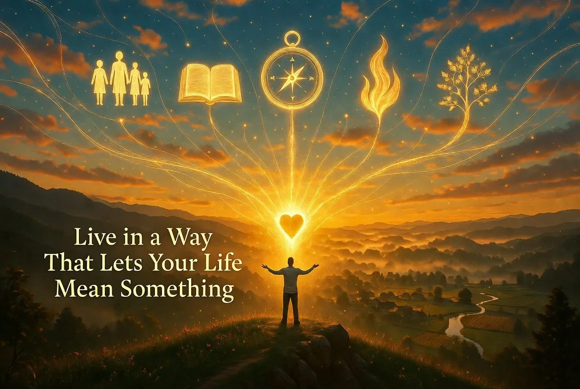 Live in a Way That Lets Your Life Mean Something
