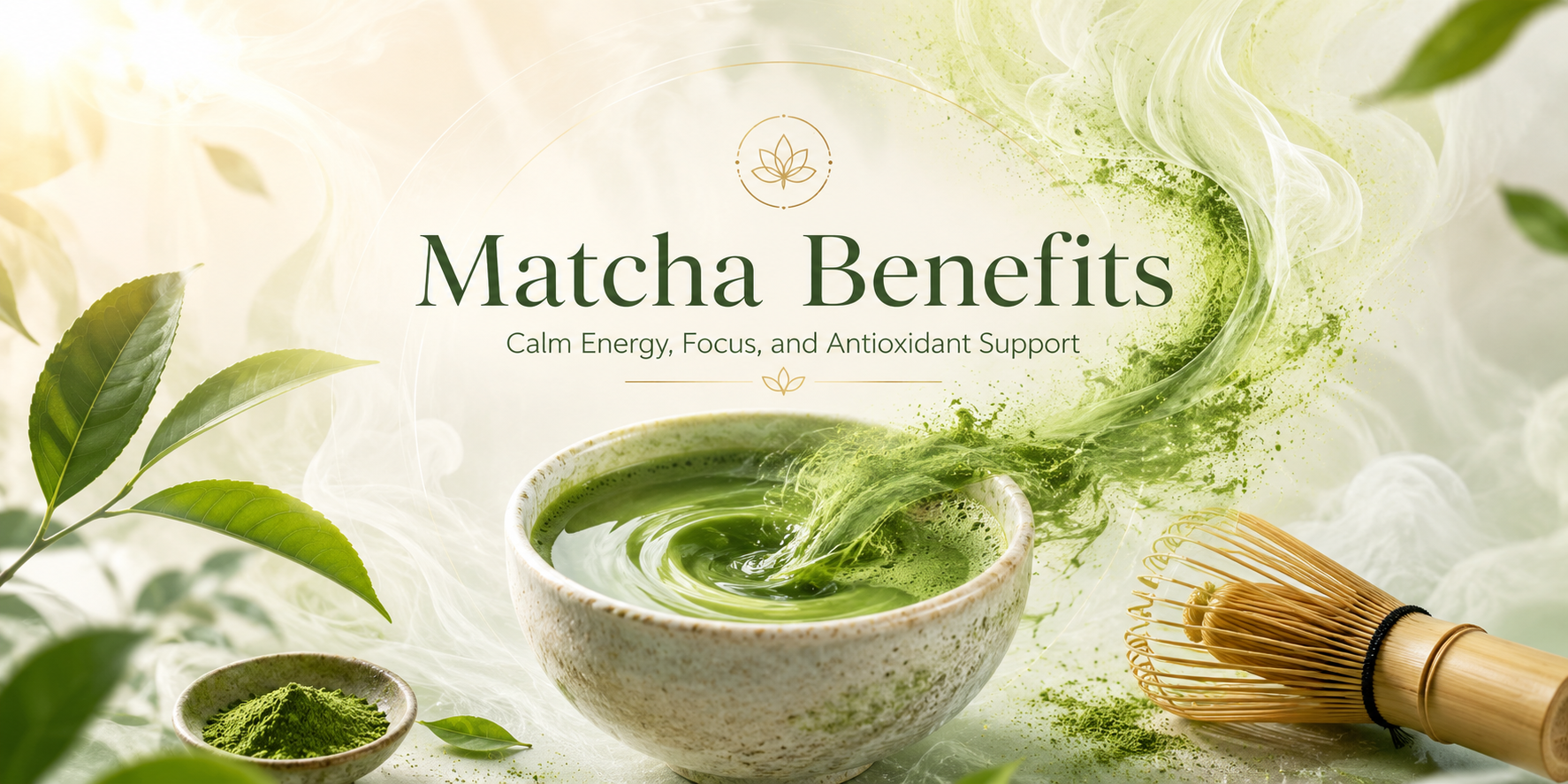 Matcha Benefits - Calm Energy, Focus, and Antioxidant Support