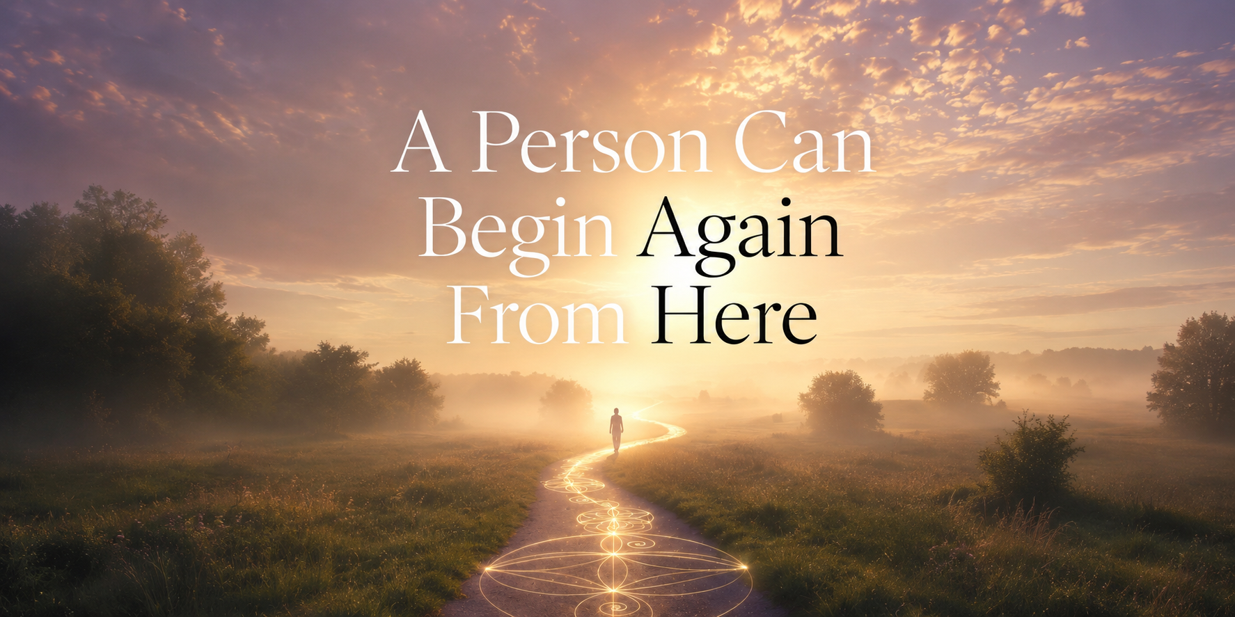 A Person Can Begin Again From Here