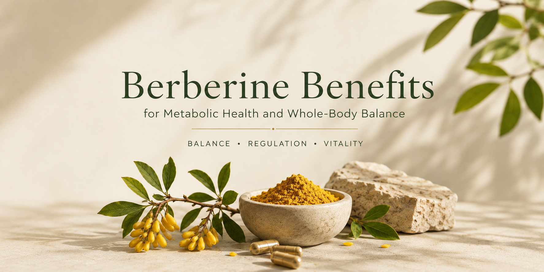 Berberine Benefits for Metabolic Health and Whole-Body Balance
