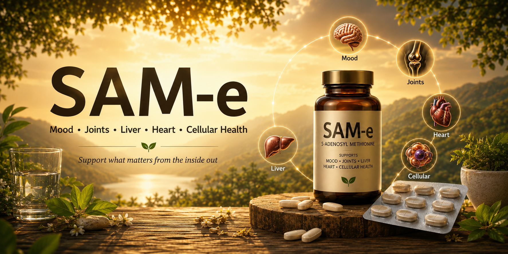 SAM-e Benefits for Mood Joints Liver Heart and Cellular Health