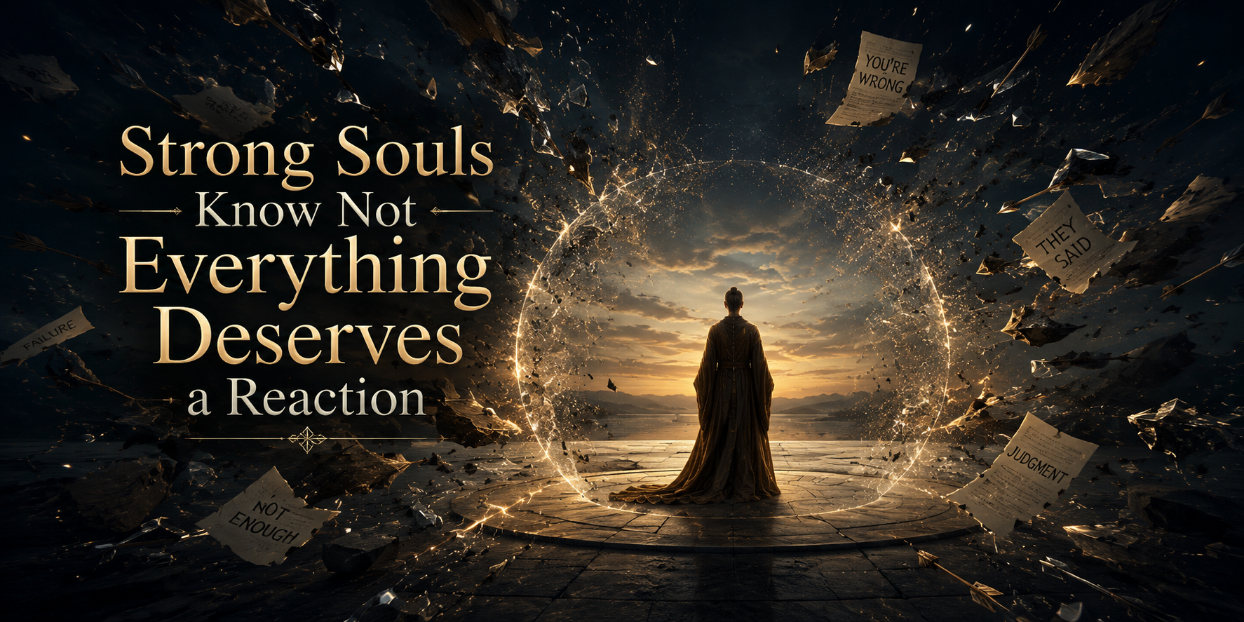 Strong Souls Know Not Everything Deserves a Reaction