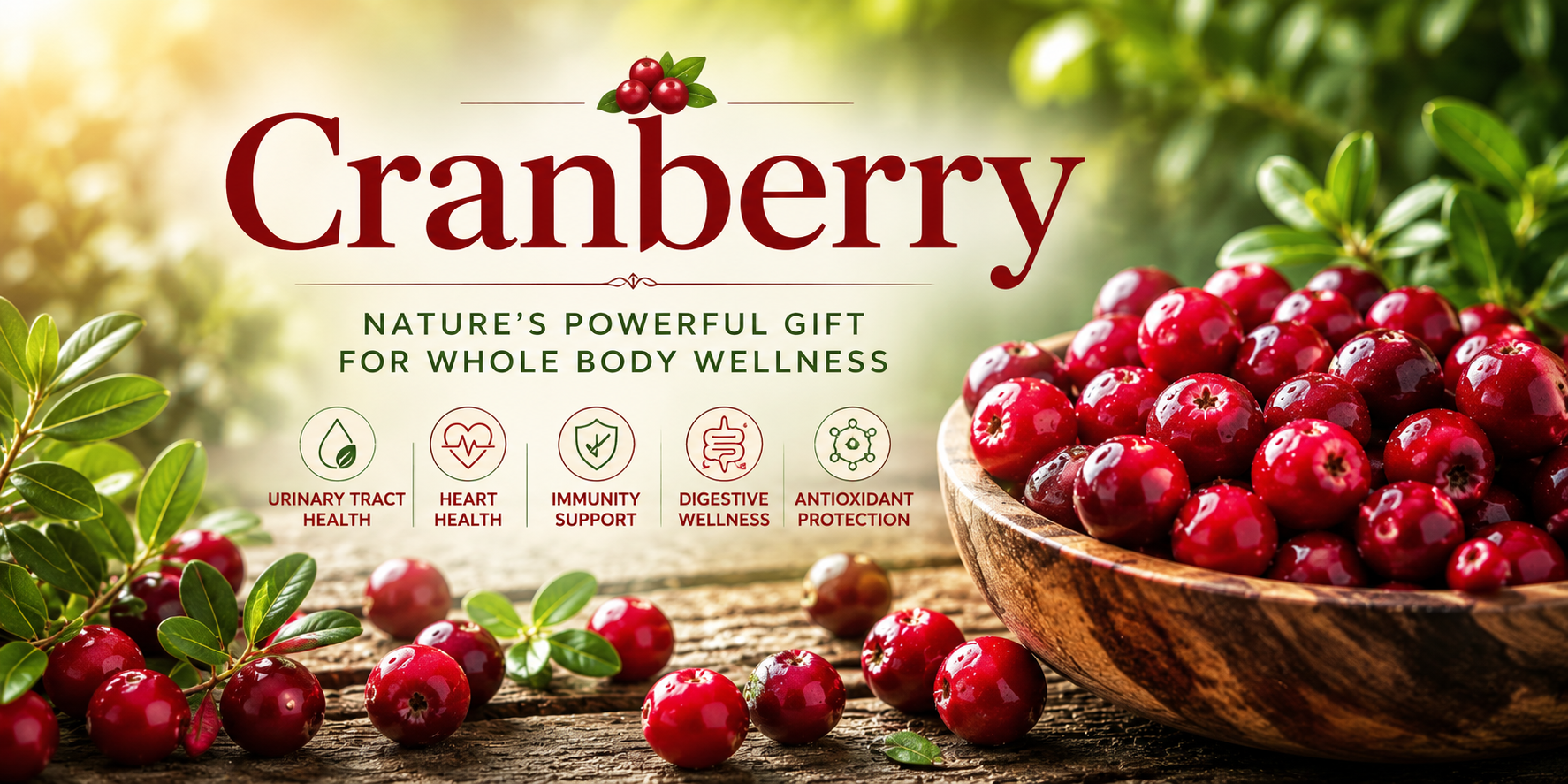 Cranberry: Urinary Tract Protection, Antioxidant Strength, Heart Health, and Whole-Body Wellness