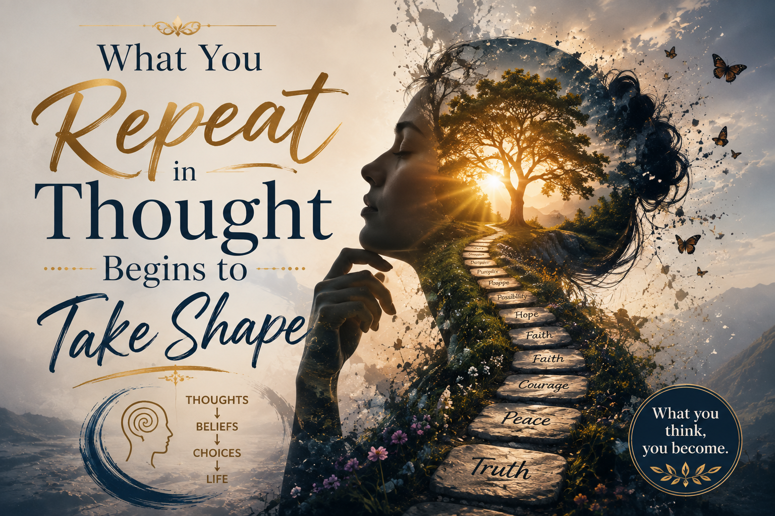 What You Repeat in Thought Begins to Take Shape
