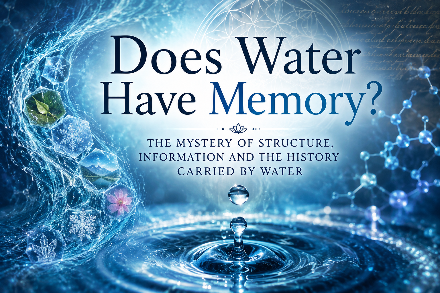 Does Water Have Memory? The Mystery of Structure, Information and the History Carried by Water
