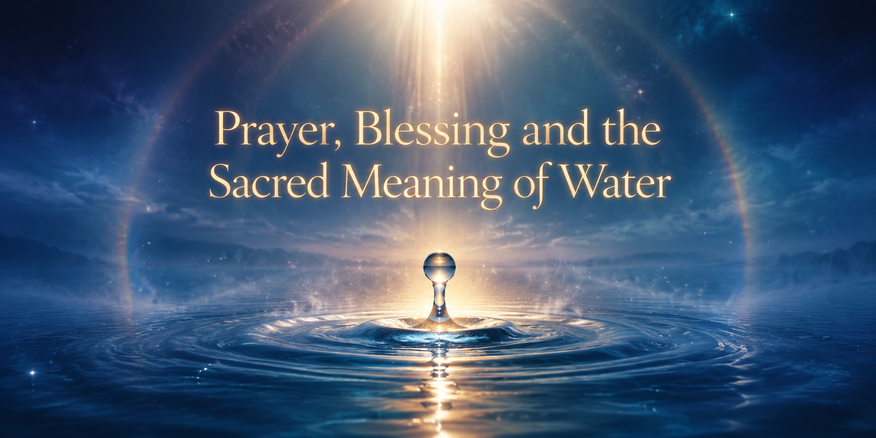 Prayer, Blessing and the Sacred Meaning of Water