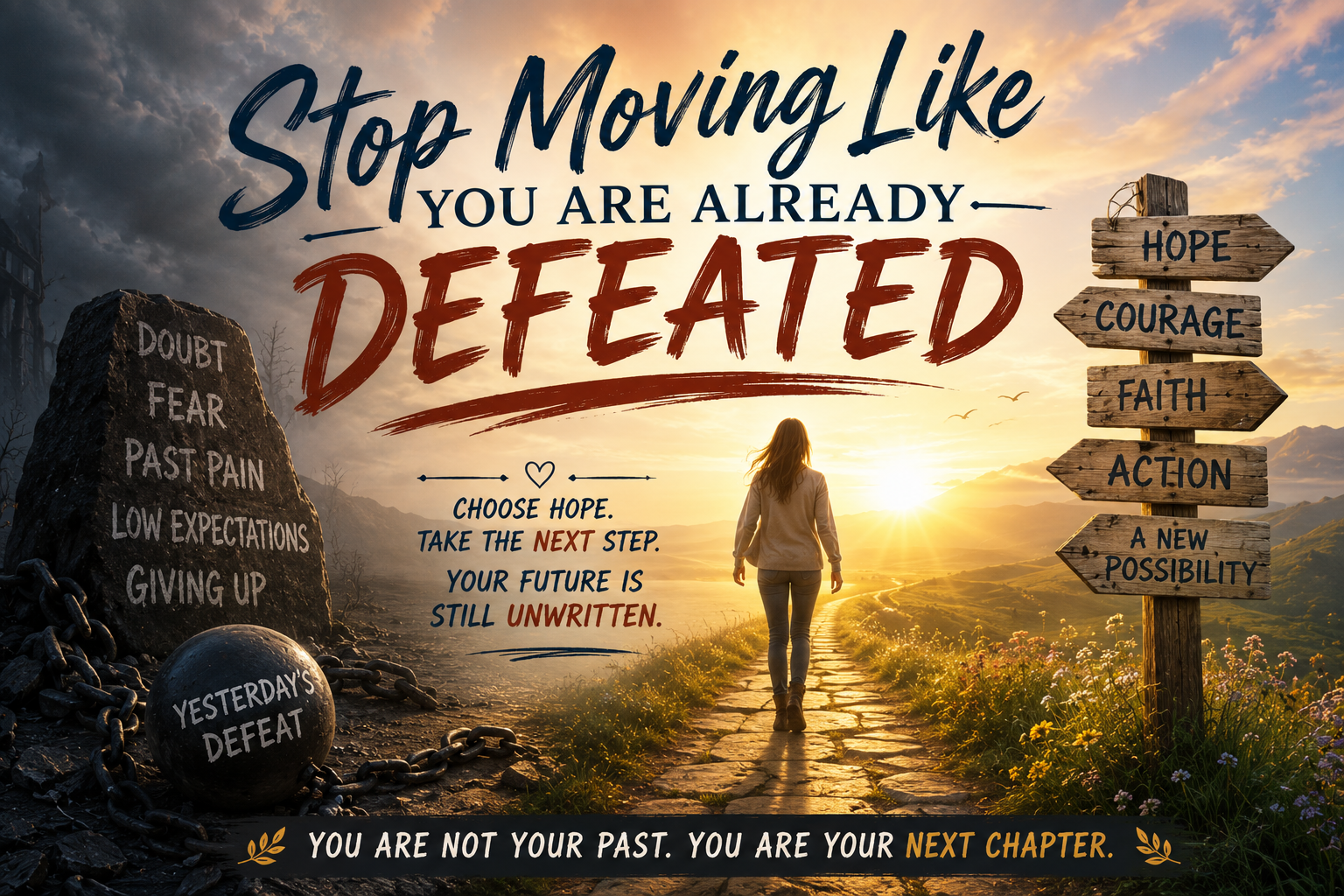 Stop Moving Like You Are Already Defeated