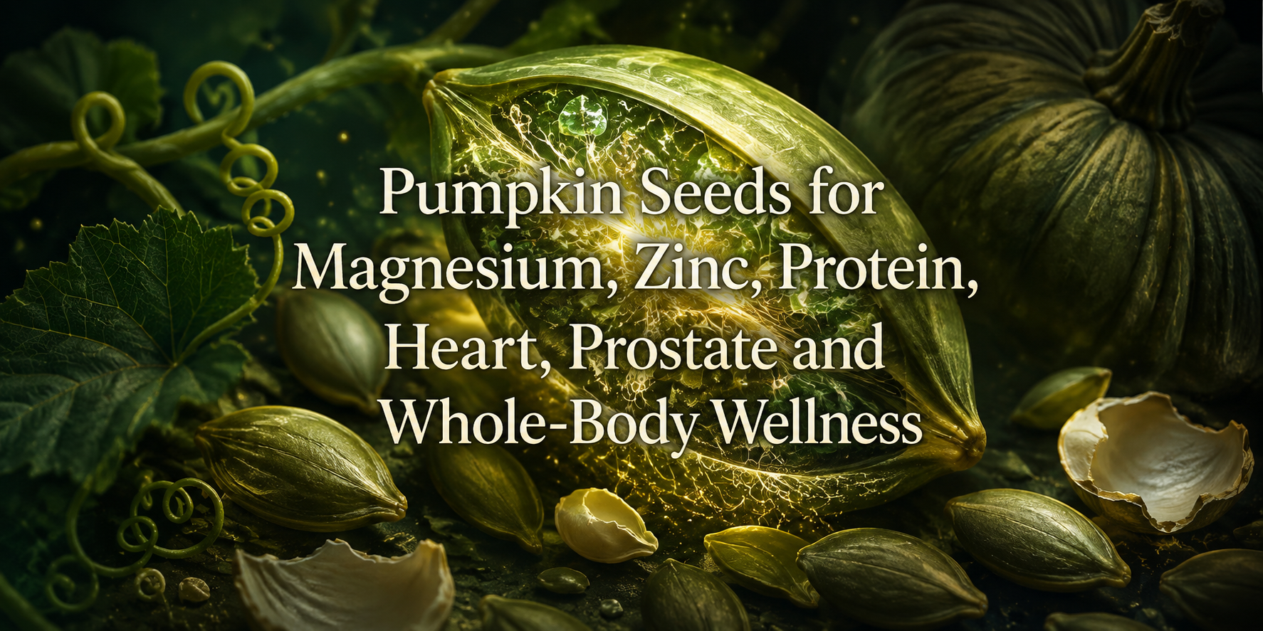 Pumpkin Seeds for Magnesium, Zinc, Protein, Heart, Prostate and Whole-Body Wellness