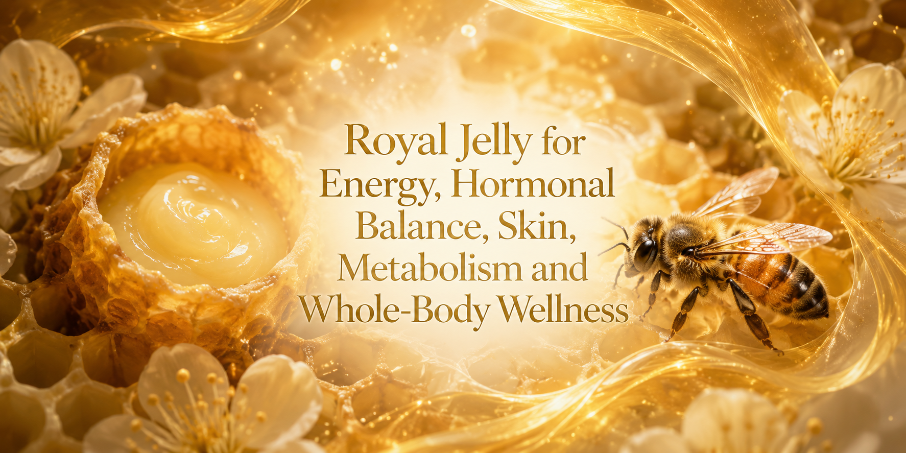 Royal Jelly for Energy, Hormonal Balance, Skin, Metabolism and Whole-Body Wellness