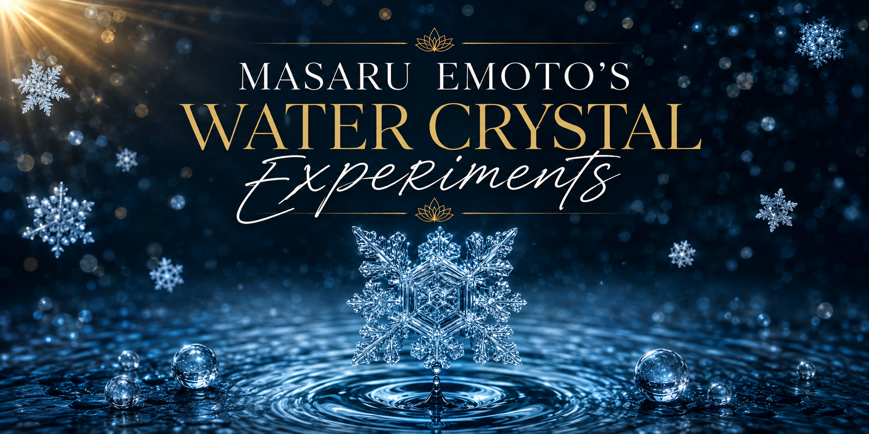 Masaru Emoto's Water Crystal Experiments: Words, Music, Prayer and the Mystery Within Water