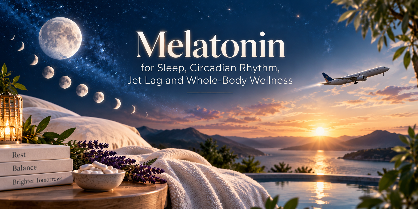 Melatonin for Sleep, Circadian Rhythm, Jet Lag and Whole-Body Wellness
