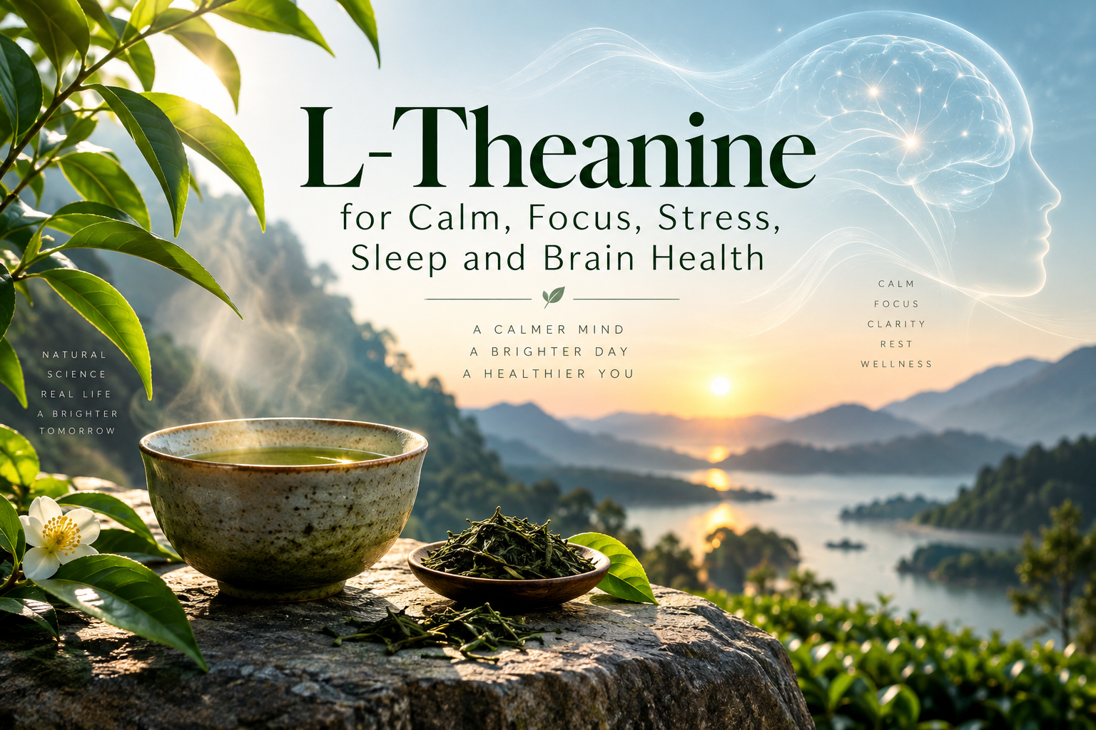 L-Theanine for Calm, Focus, Stress, Sleep and Brain Health
