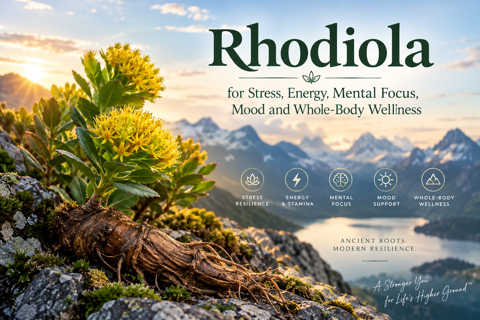Rhodiola for Stress, Energy, Mental Focus, Mood and Whole-Body Wellness
