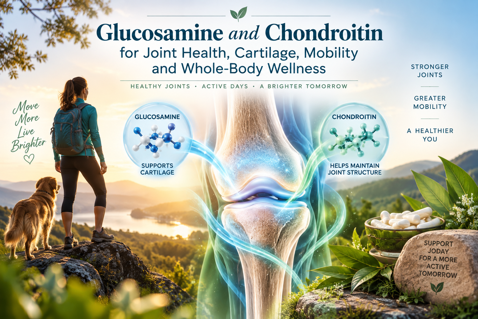 Glucosamine and Chondroitin for Joint Health, Cartilage, Mobility and Whole-Body Wellness