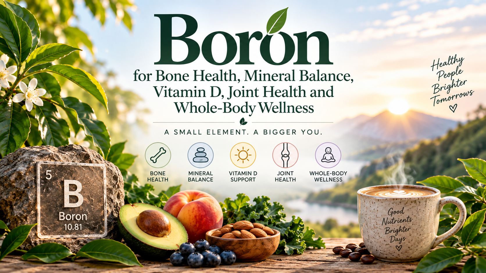 Boron for Bone Health, Mineral Balance, Vitamin D, Joint Health and Whole-Body Wellness