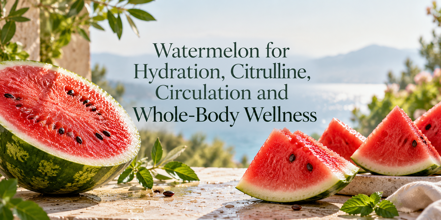 Watermelon for Hydration, Citrulline, Circulation and Whole-Body Wellness
