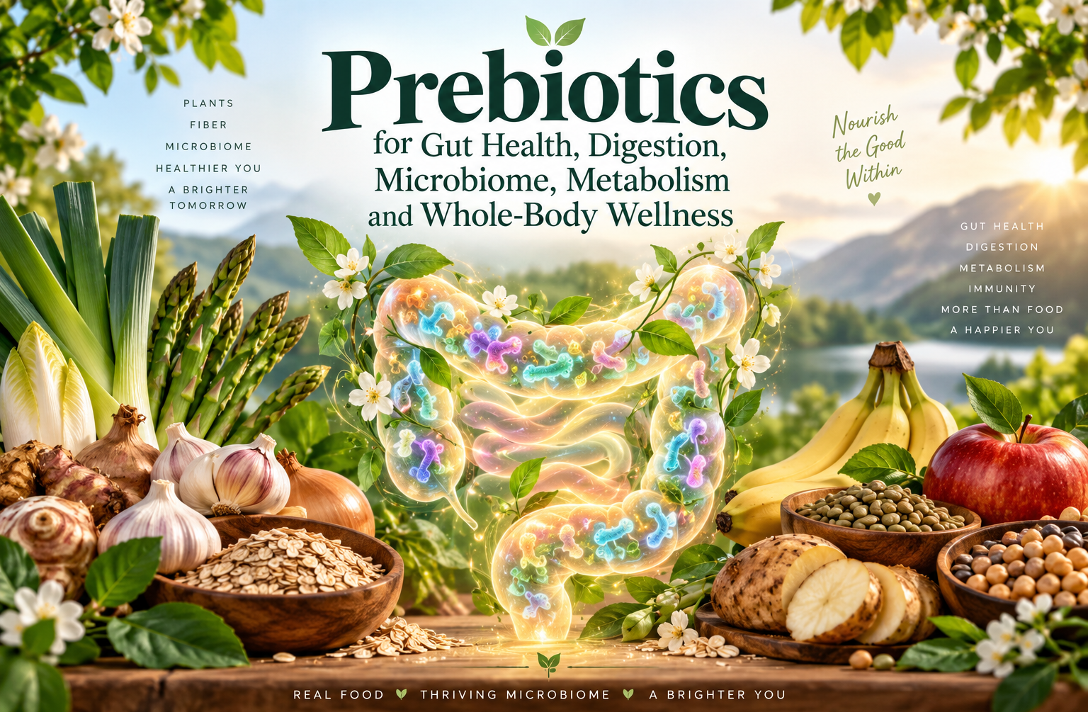 Prebiotics for Gut Health, Digestion, Microbiome, Metabolism and Whole-Body Wellness