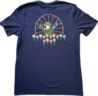 Wonderland Pier Short Sleeve NAVY T-Shirt
