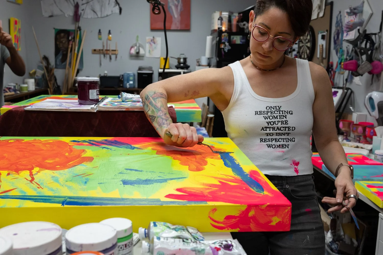 Studio time. Photo Credit: Michael Maxwell