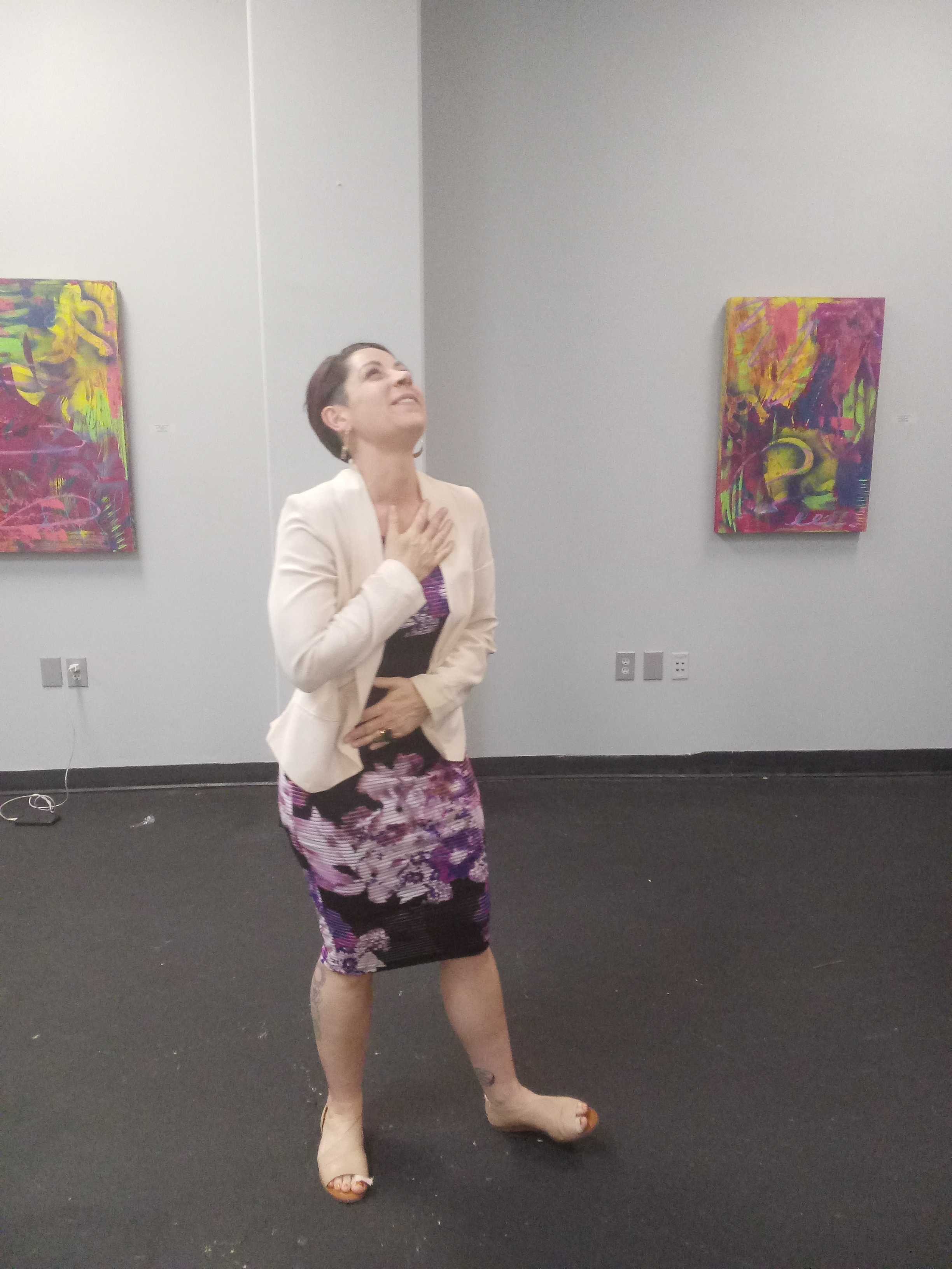 caught in the act during solo exhibition NENSG
