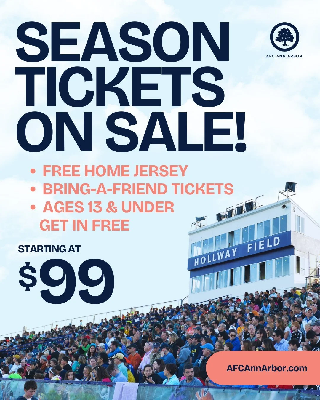 Be part of the Mighty Oak Family in 2026! 💙

Every home match. One community. Two teams. 

Season tickets are on sale now - starting at $99.

For more information, go to the link in the bio. 🔗