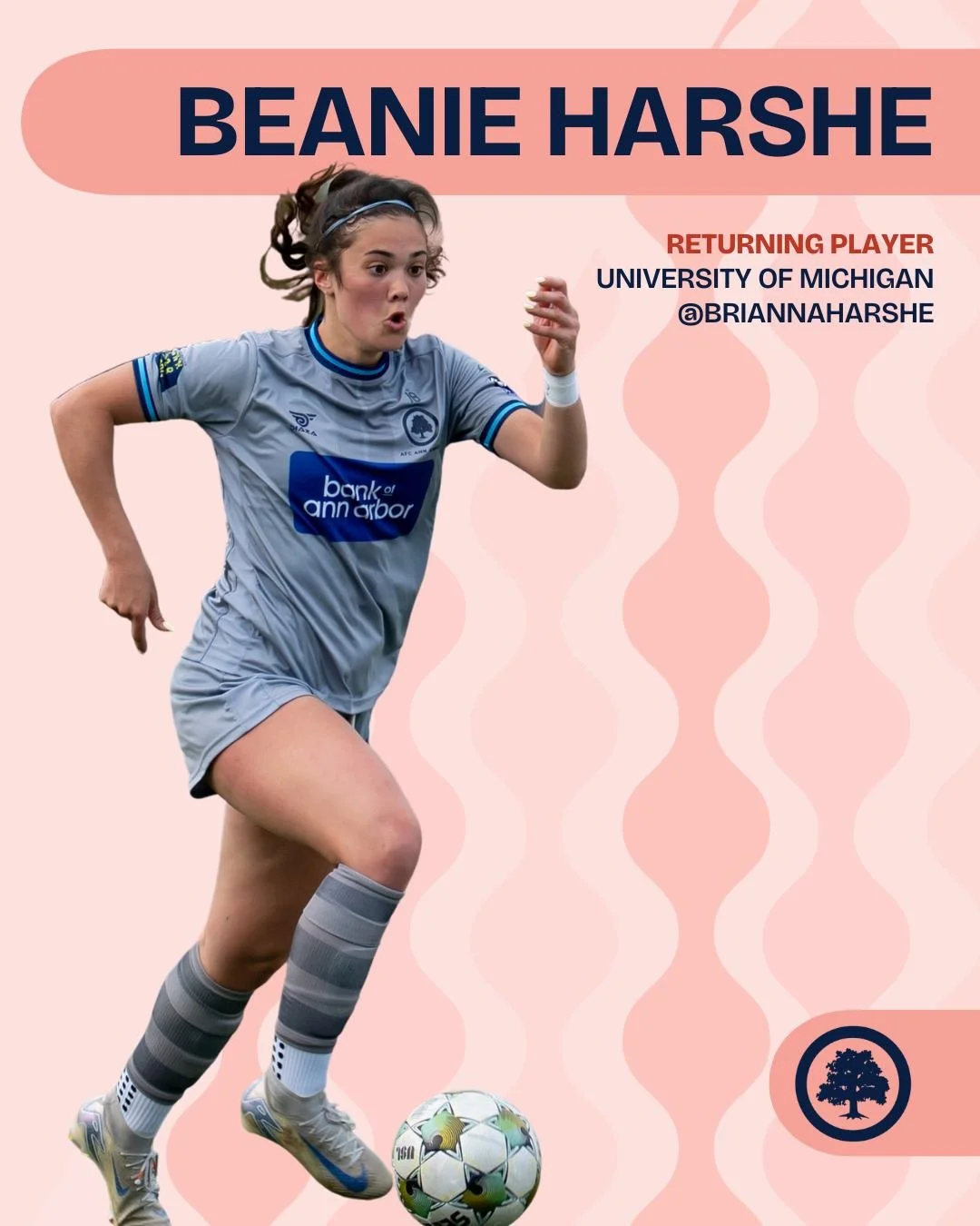 Welcome back to AFC Ann Arbor, Beanie! 🌳

The Mighty Oak Family is delighted to welcome back Beanie Harshe for the 2026 season.

Great to have you home! 🏡

#afcaafamily #rootedhere