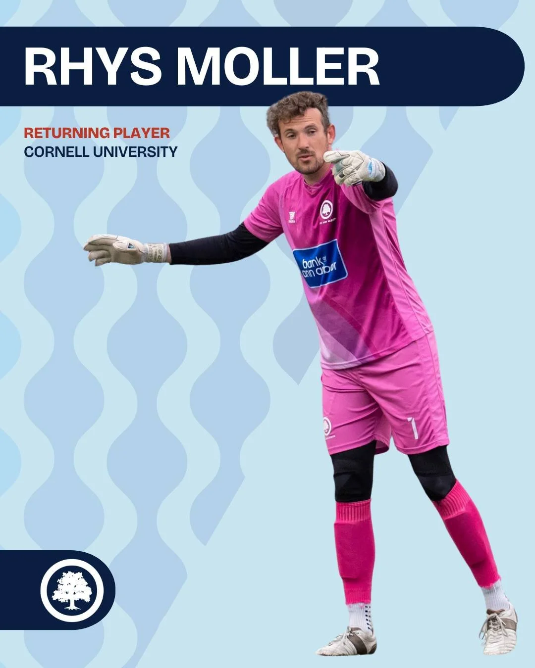 AFC Ann Arbor is pleased to welcome back Rhys Moller to the 2026 roster. 🌳

 Ready for the season ahead. 

#RootedHere