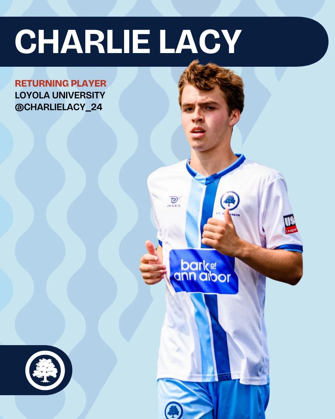 Welcome back to AFC Ann Arbor Charlie! 🌳

The Mighty Oak Family is excited to announce the return of Charlie Lacy!

#RootedHere