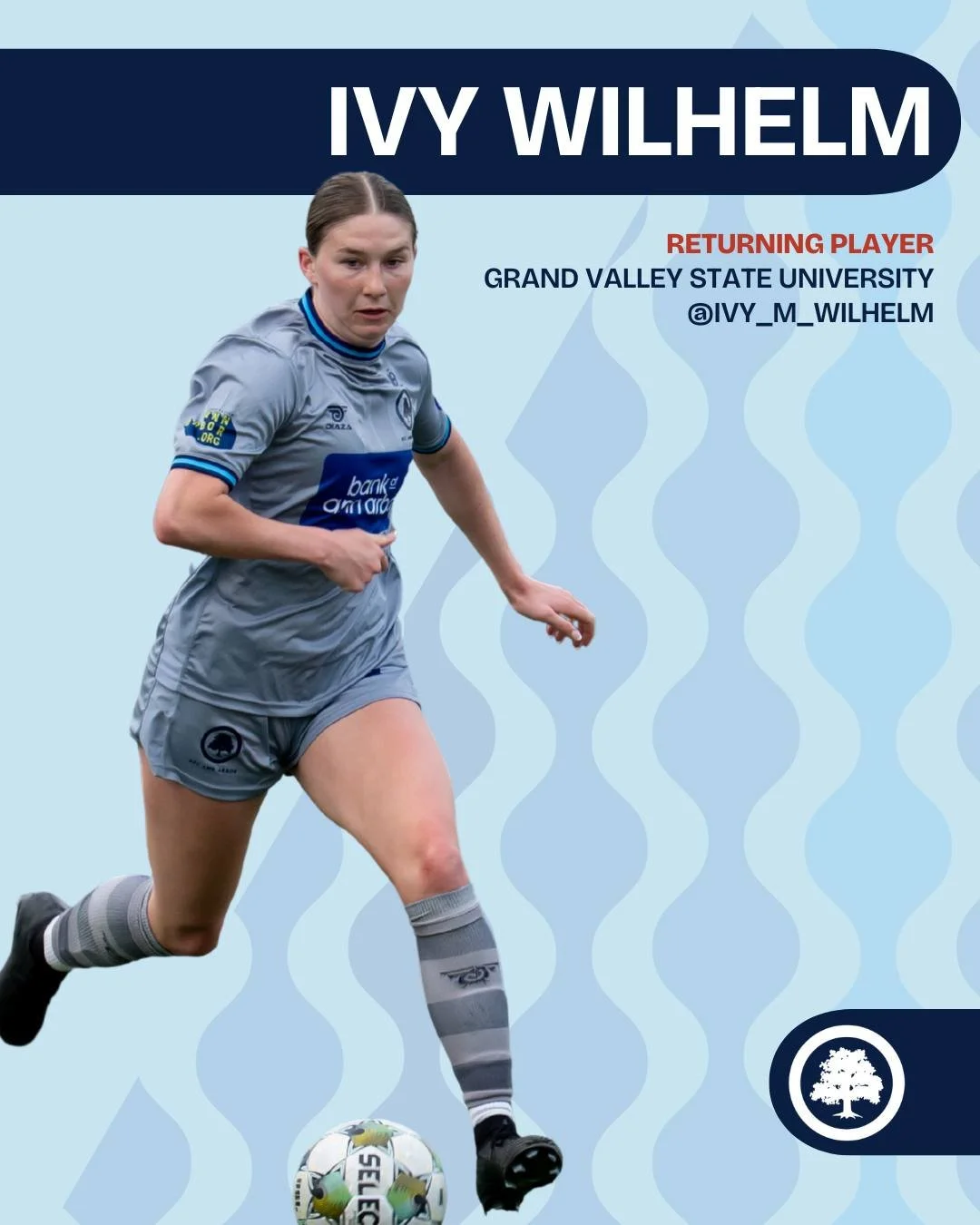 Welcome back to AFC Ann Arbor Ivy! 🌳

The Mighty Oak Family is delighted to have Ivy Wilhelm back for the 2026 season!

#Rootedhere #AFCAAFamily
