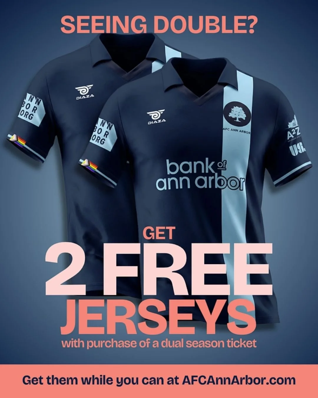 Not one but TWO free jerseys! 🥶

Purchase a dual season ticket and two free home jerseys will be yours!

Offer ends March 16. Get your tickets now via the link in our bio. ⌛