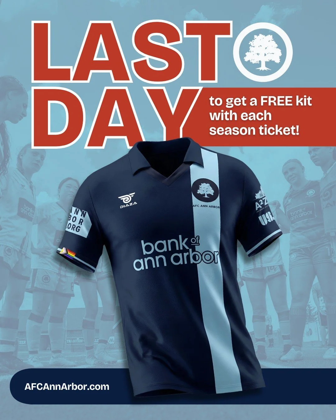 🚨🕛 TODAY is your last chance to get a FREE kit with a 2026 season ticket purchase! 🕛🚨

Don't miss your opportunity to score and save - get your season ticket and FREE jersey now via link in bio! 🔗