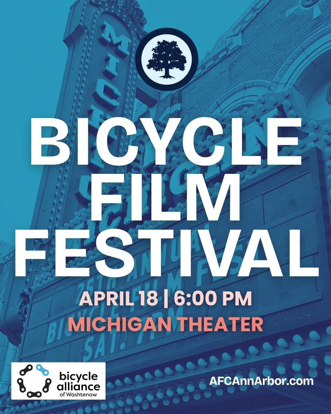We&rsquo;re heading to the @bicyclefilmfestival Saturday night! 🎬 🚲

Join AFC Ann Arbor tomorrow at the Michigan Theater for a night of film, culture, community, and maybe an enthusiastic cinephile squirrel mascot.

⏰ 6:00pm (films start at 7:00pm)