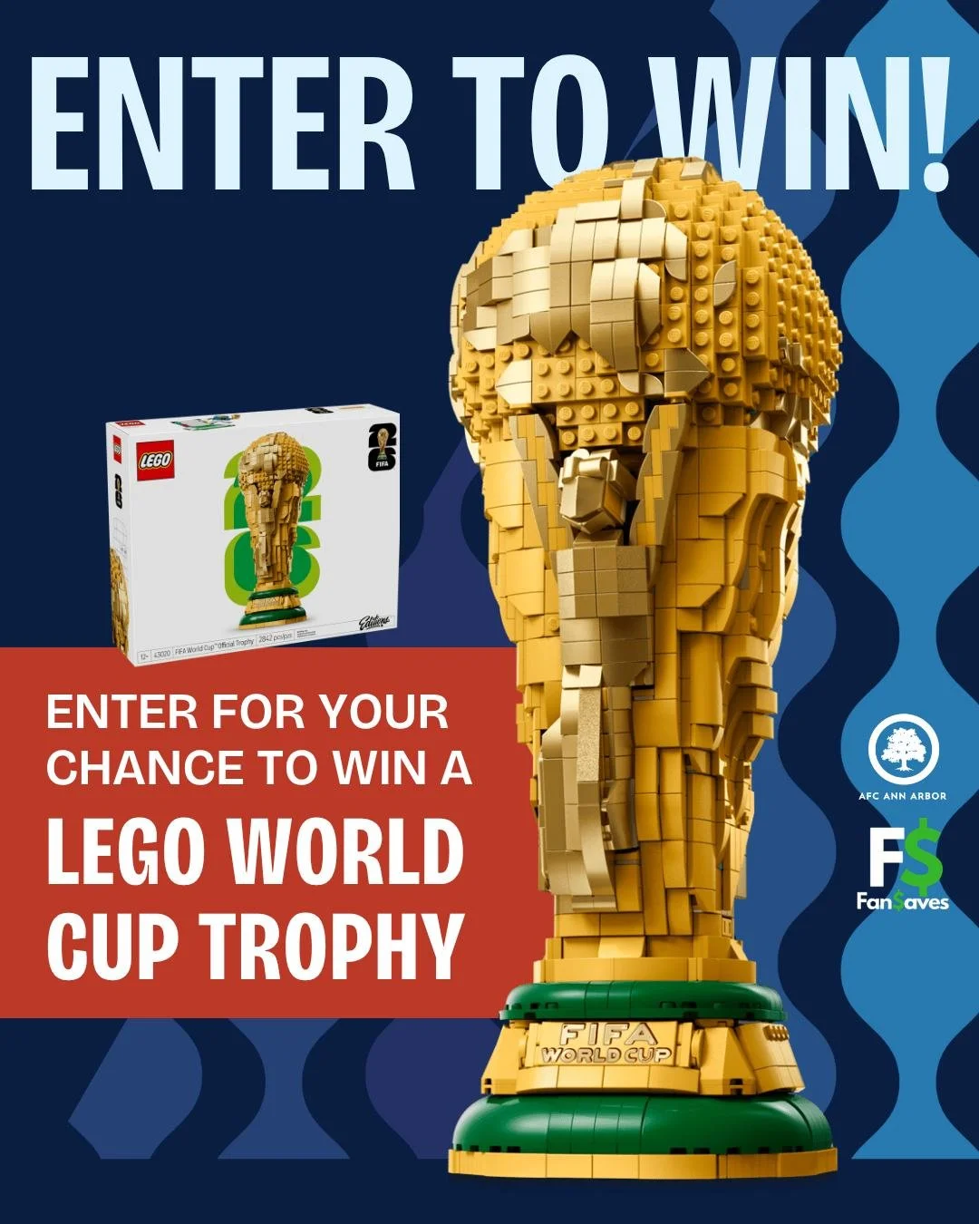 The most iconic trophy in sport could be yours... 👀

Enter for your chance to win a FIFA World Cup Trophy set! 🤯

Follow AFC Ann Arbor on FanSaves to secure your entry via the link in the bio! 🔗