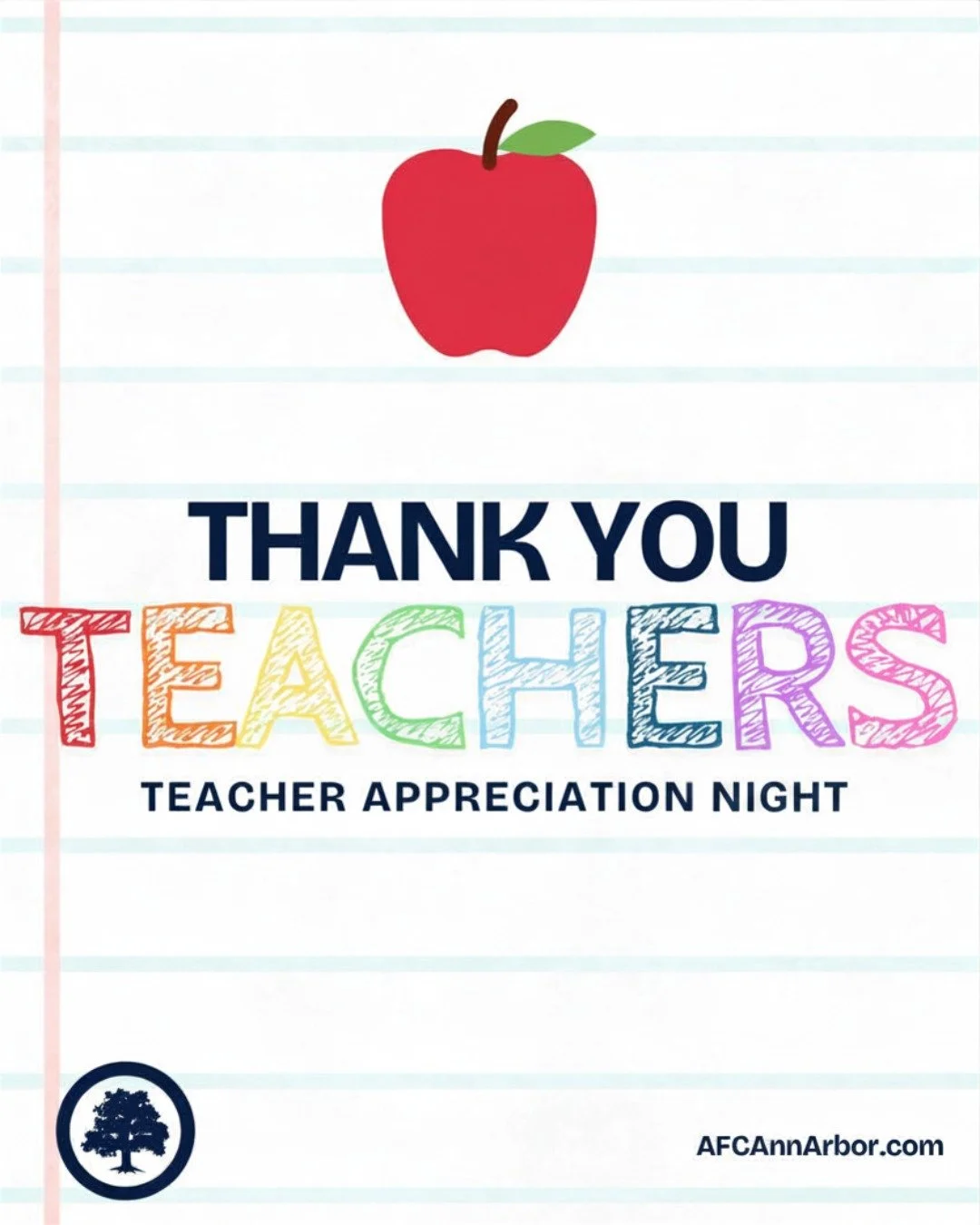 Teachers: We would love to have you with us on Opening Night.
Thank you for everything you do for our community.

Teacher Appreciation Night
 May 16 vs Detroit City
Know a teacher who should be there? Tag them below.
#COYMO #AFCAA