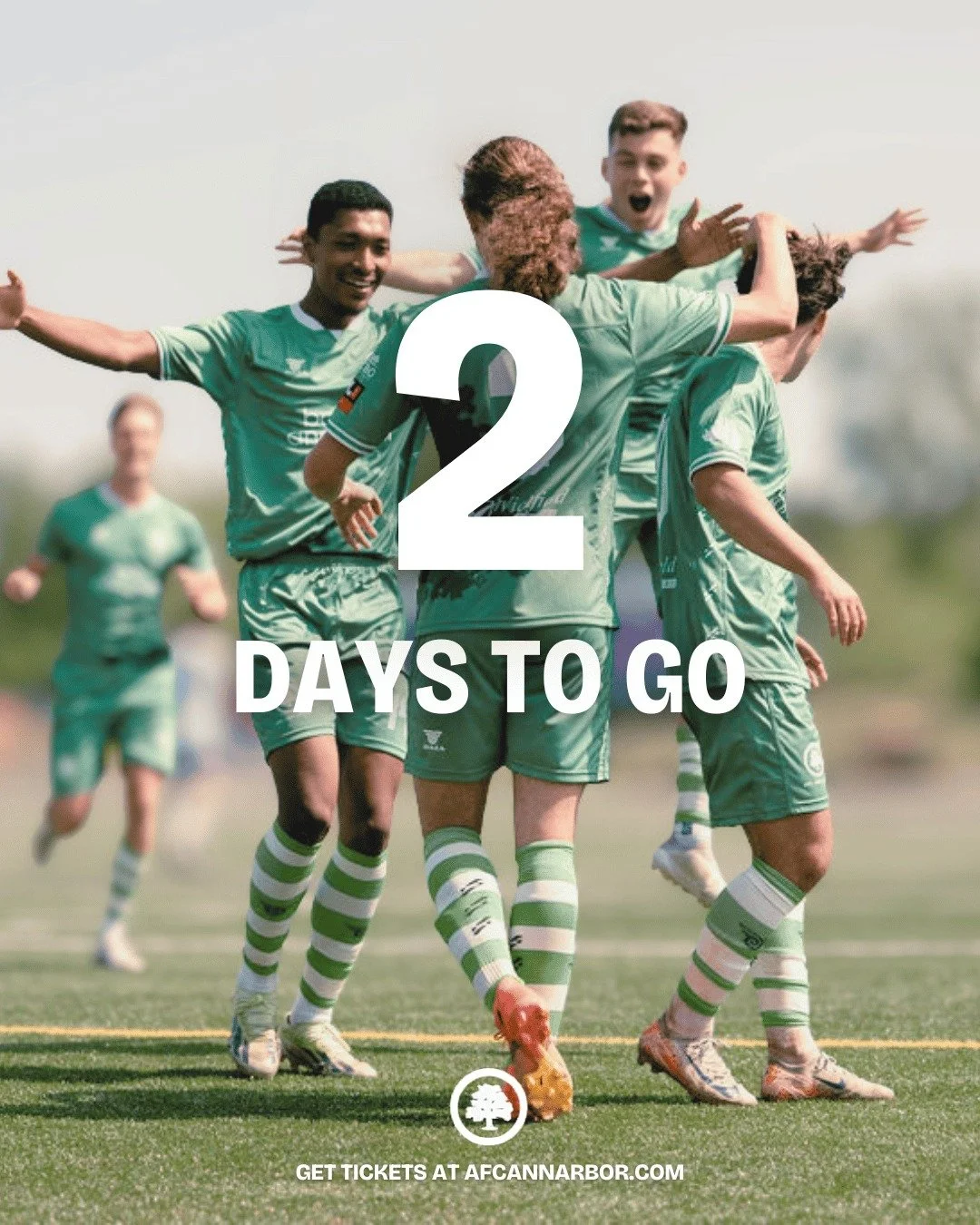 2 more days until matchday energy takes over 🌲⚽️

See you in the stands, Ann Arbor. 💙

#AFCAnnArbor