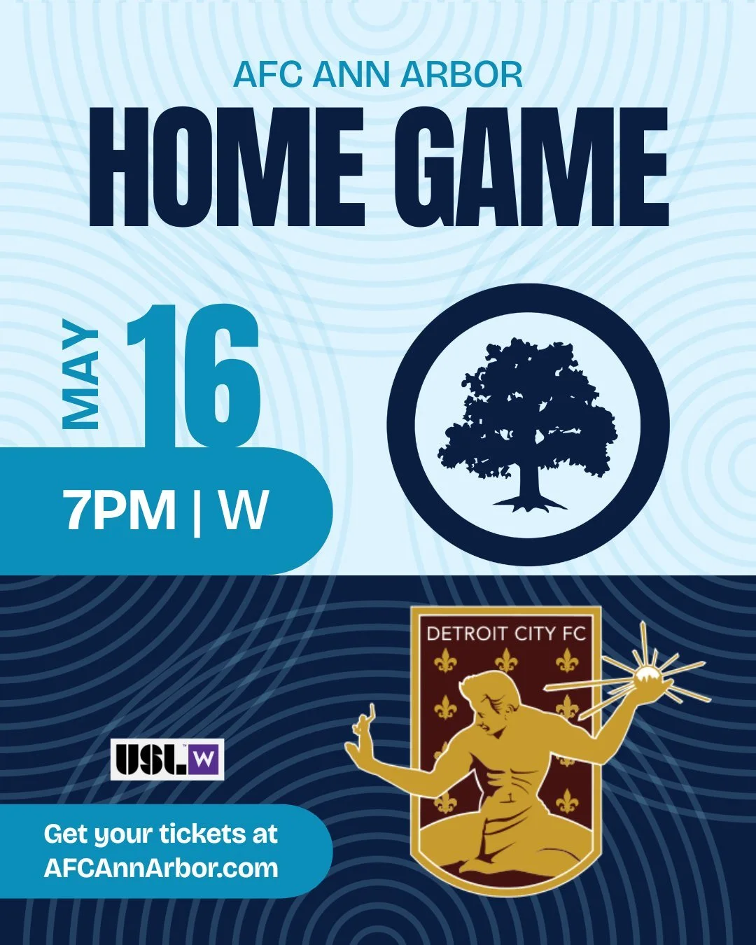 It&rsquo;s Game Day in Ann Arbor! 🌳⚽️

The Mighty Oaks are facing Detroit City FC tonight at 7 PM.

Grab your tickets now!

#ForTheW #MightyOak