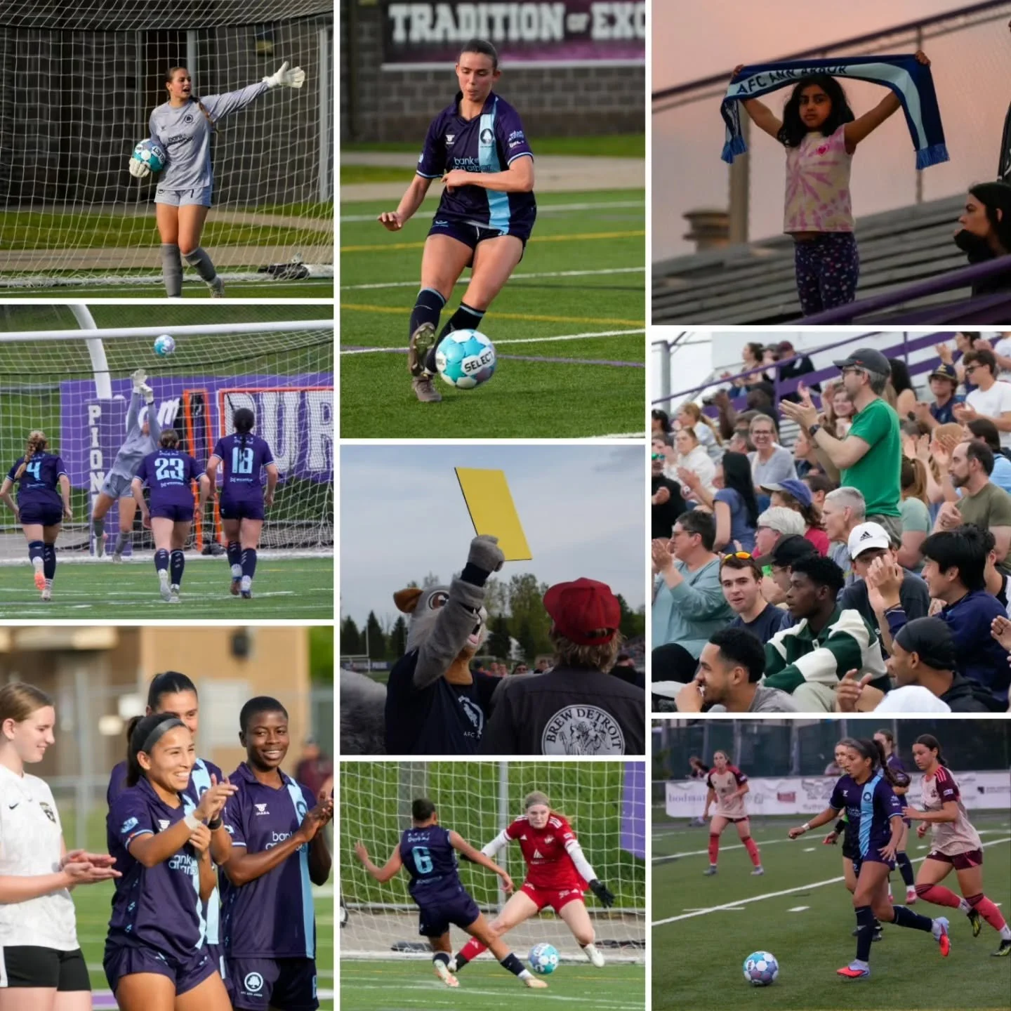 Scenes from Saturday night's season opener when the women's team clashed with @detroitcityfootballclub at Hollway Field!

Join us this Saturday at 7pm for the men's home opener vs. @lansingcity. 

#COYMO #RootedHere