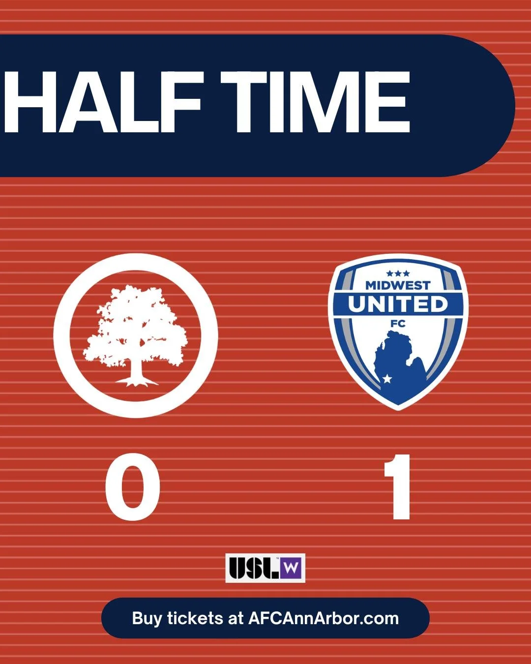 The Score After The First 45.

#COYMO #AFCAA