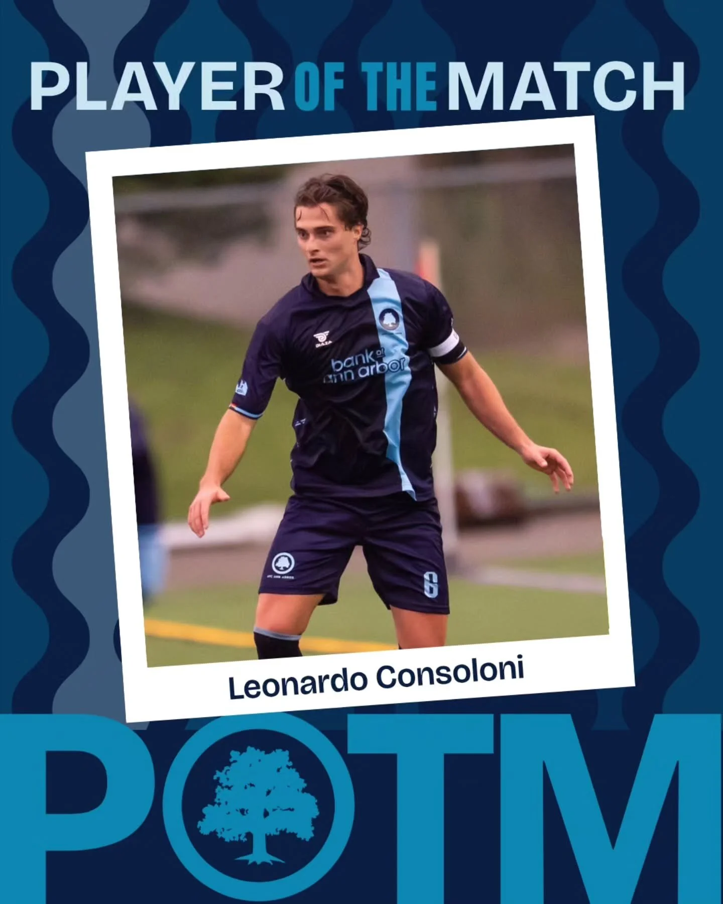 Our Player of the Match against Flint City is the captain, @leonardoconsoloni, who rallied the team in the face of a long weather delay and a two-man disadvantage.