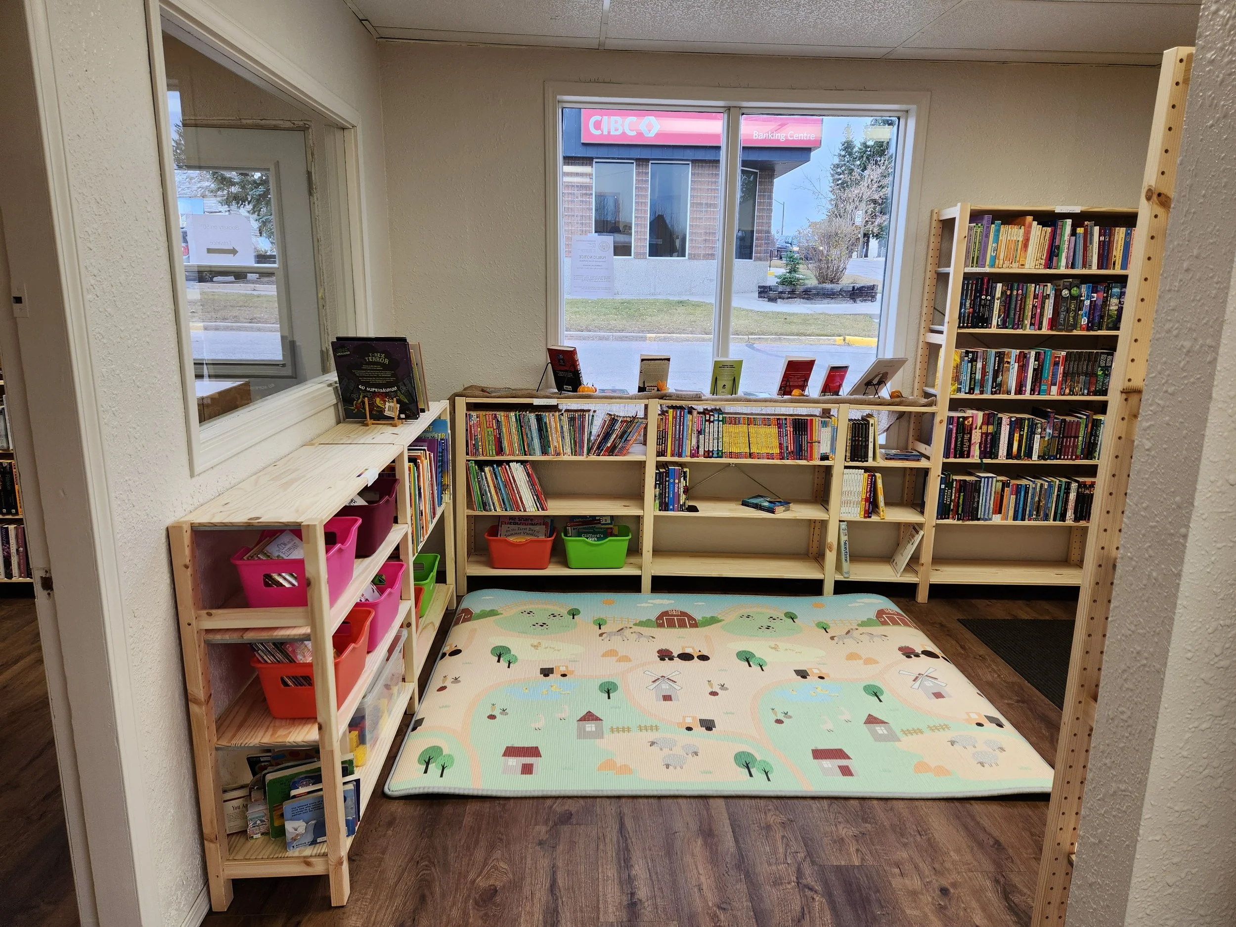 Used books in the Young Readers (0-17 yrs) room of Bookery on 50th in Onoway, Alberta.
