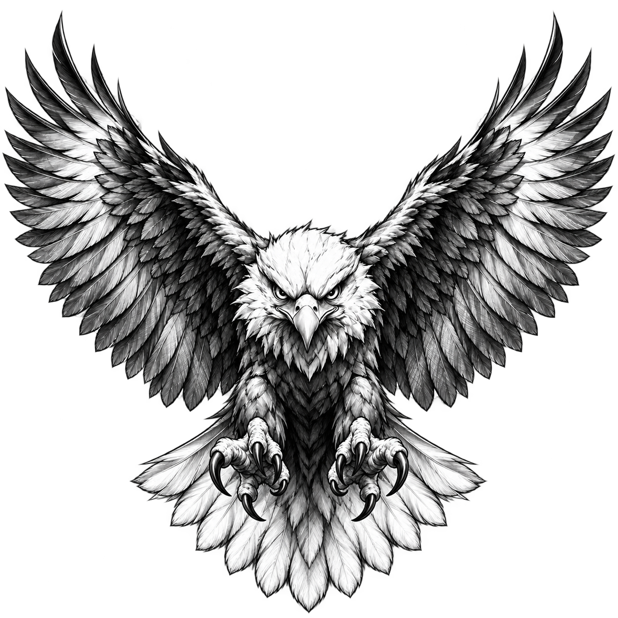 Ferocious Bald Eagle in Flight.png