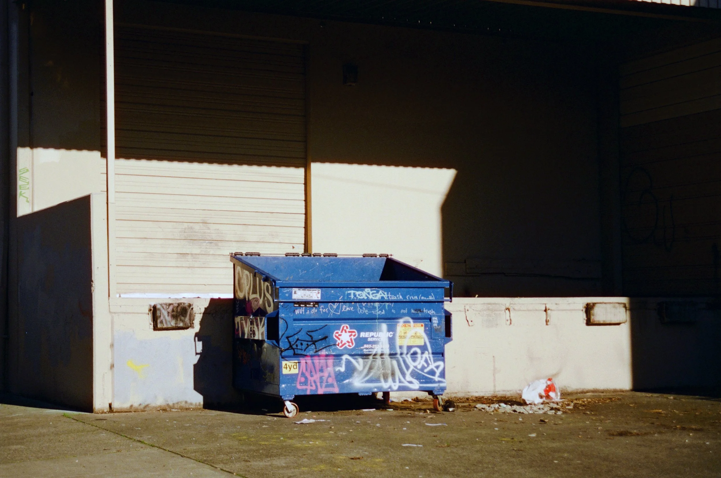 it's a dumpster